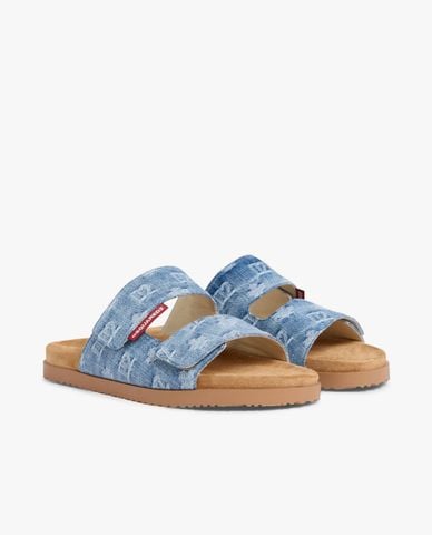  DSQUARED2 - Dép nam quai ngang D2 Monogram 