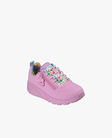  SKECHERS - Giày sneakers bé gái cổ thấp Street UNO Lite 