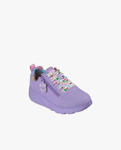  SKECHERS - Giày sneakers bé gái cổ thấp Street UNO Lite 