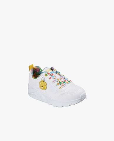  SKECHERS - Giày sneakers bé gái cổ thấp Street UNO Lite 
