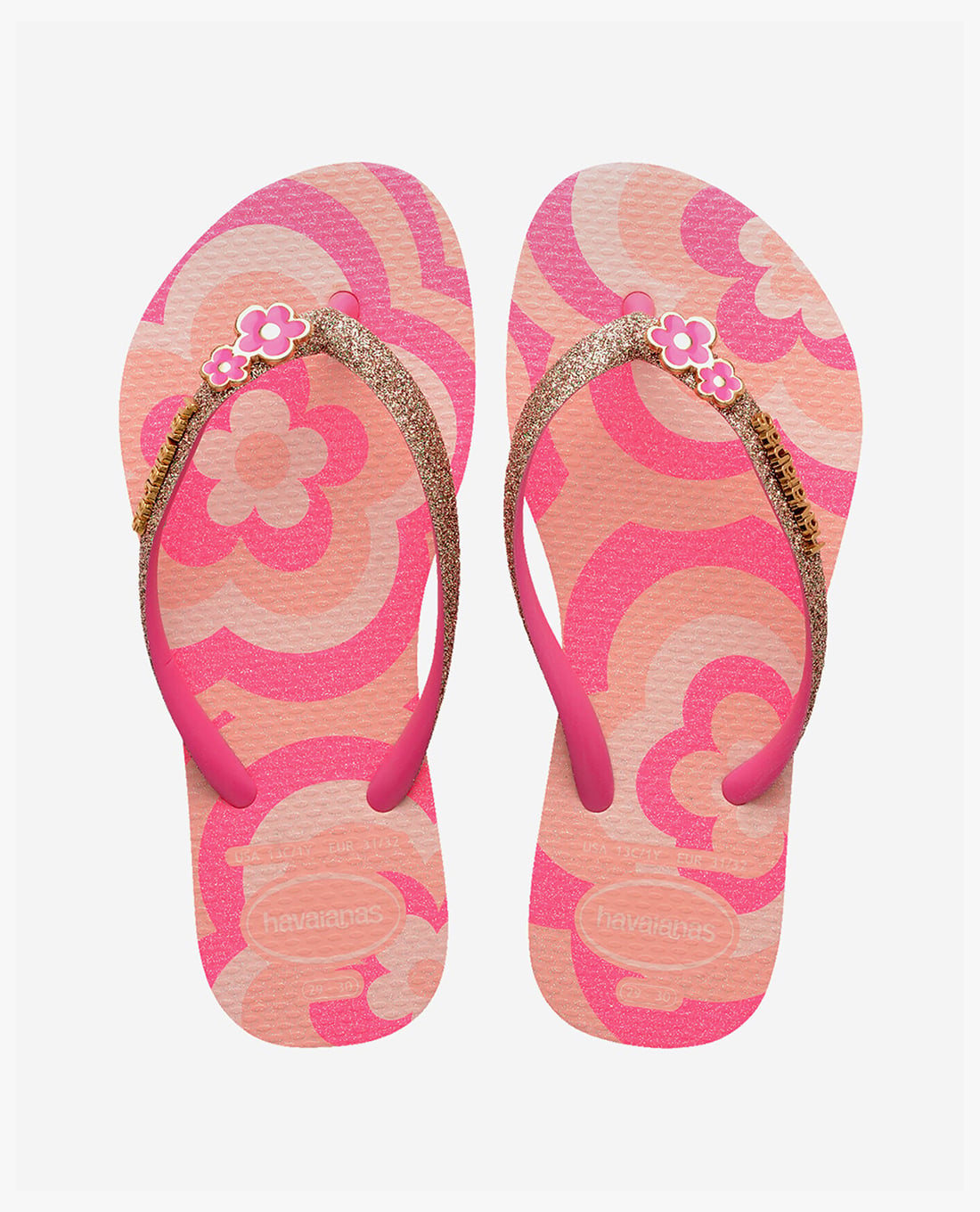 HAVAIANAS - Dép kẹp bé gái Kids Slim Glitter II
