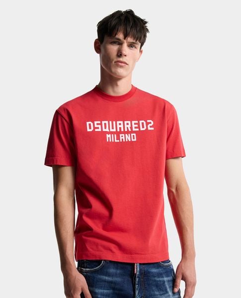  DSQUARED2 - Áo thun nam cổ tròn tay ngắn Milano 