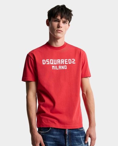  DSQUARED2 - Áo thun nam cổ tròn tay ngắn Milano 