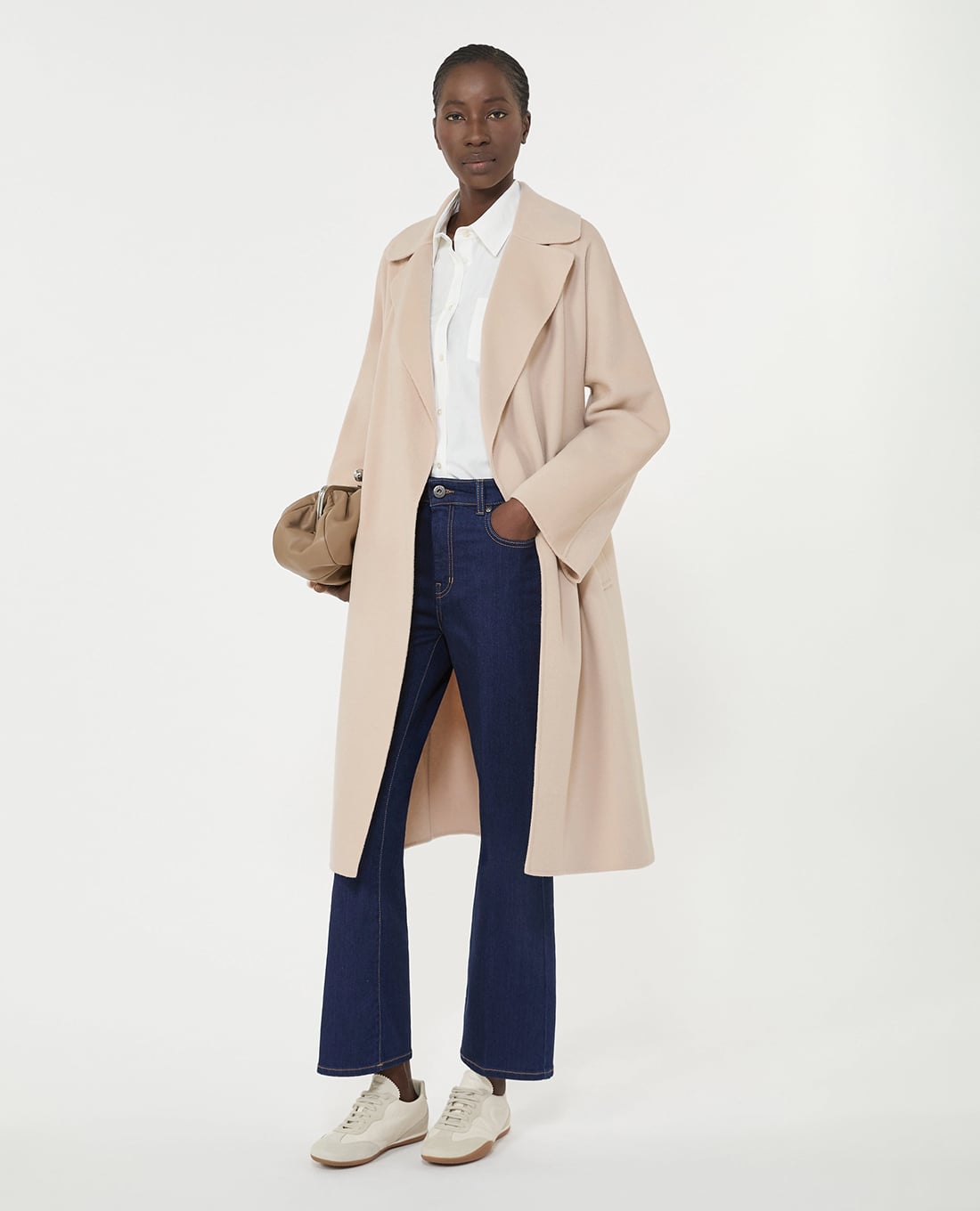 WEEKEND MAX MARA - Áo khoác măng tô nữ dáng dài Wkdcivada