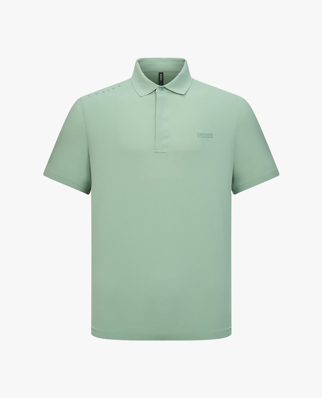 K-SWISS - Áo polo nam cổ bẻ tay ngắn phối logo