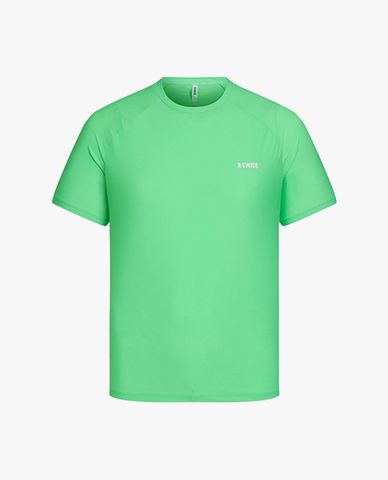  K-SWISS - Áo thun thể thao nam cổ tròn tay ngắn in logo 