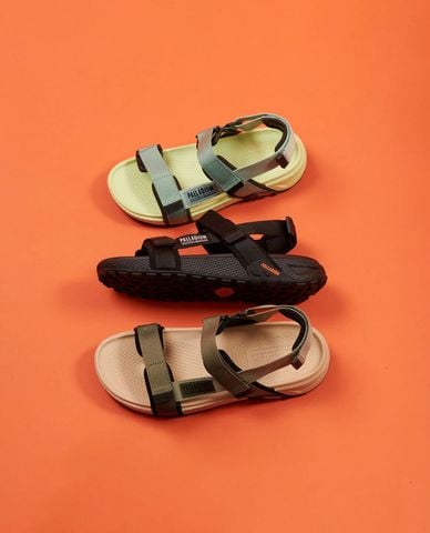  PALLADIUM - Giày sandals unisex đế bệt quai dán 