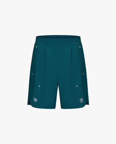  K-SWISS - Quần short thể thao nam ống rộng phối logo 