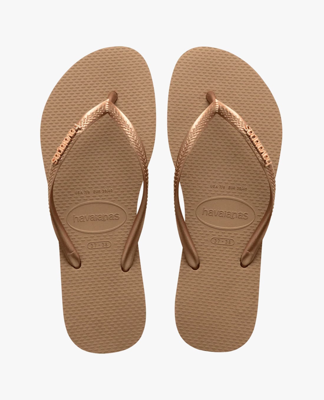 HAVAIANAS - Dép kẹp nữ Slim Logo Metallic