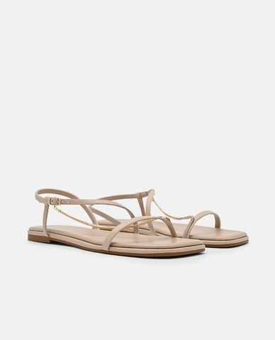  PEDRO - Giày sandals nữ đế bệt mũi vuông Marland 