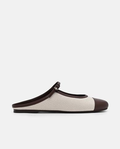  PEDRO - Giày mules nữ đế bệt mũi tròn 