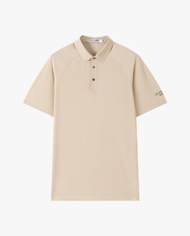  USPA - Áo polo nam cổ bẻ tay ngắn in logo 