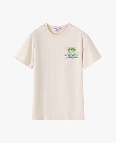  USPA - Áo thun nam cổ tròn tay ngắn in họa tiết 