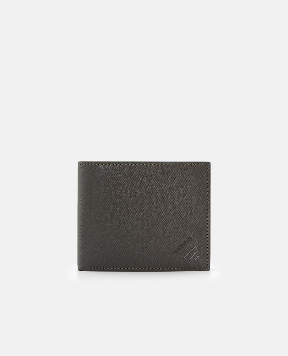 PEDRO - Ví nam dáng ngắn gập đôi Leather