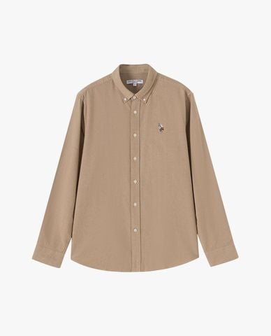  USPA - Áo sơ mi nam cổ bẻ tay dài thêu logo 