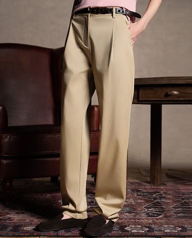  USPA - Quần nữ ống rộng thêu logo 