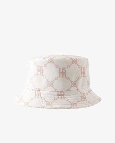  USPA - Nón bucket unisex họa tiết monogram 