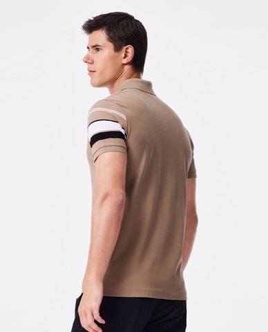  USPA - Áo polo nam cổ bẻ tay ngắn kẻ sọc 