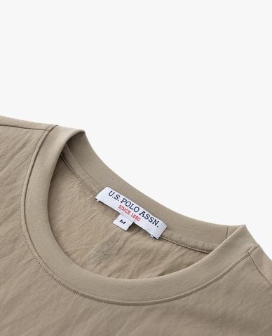  USPA - Áo thun nam cổ tròn tay ngắn in logo 