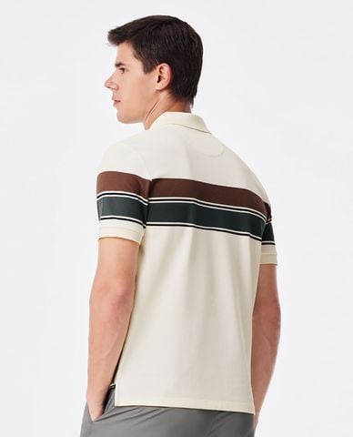  USPA - Áo polo nam cổ bẻ tay ngắn kẻ sọc 