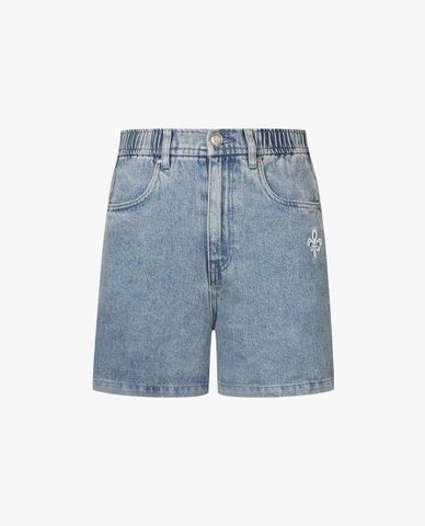  PALLADIUM - Quần short jeans nữ lưng thun Iris Logo 