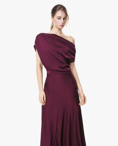  GIGI - Đầm dự tiệc maxi lệch vai dáng xòe 