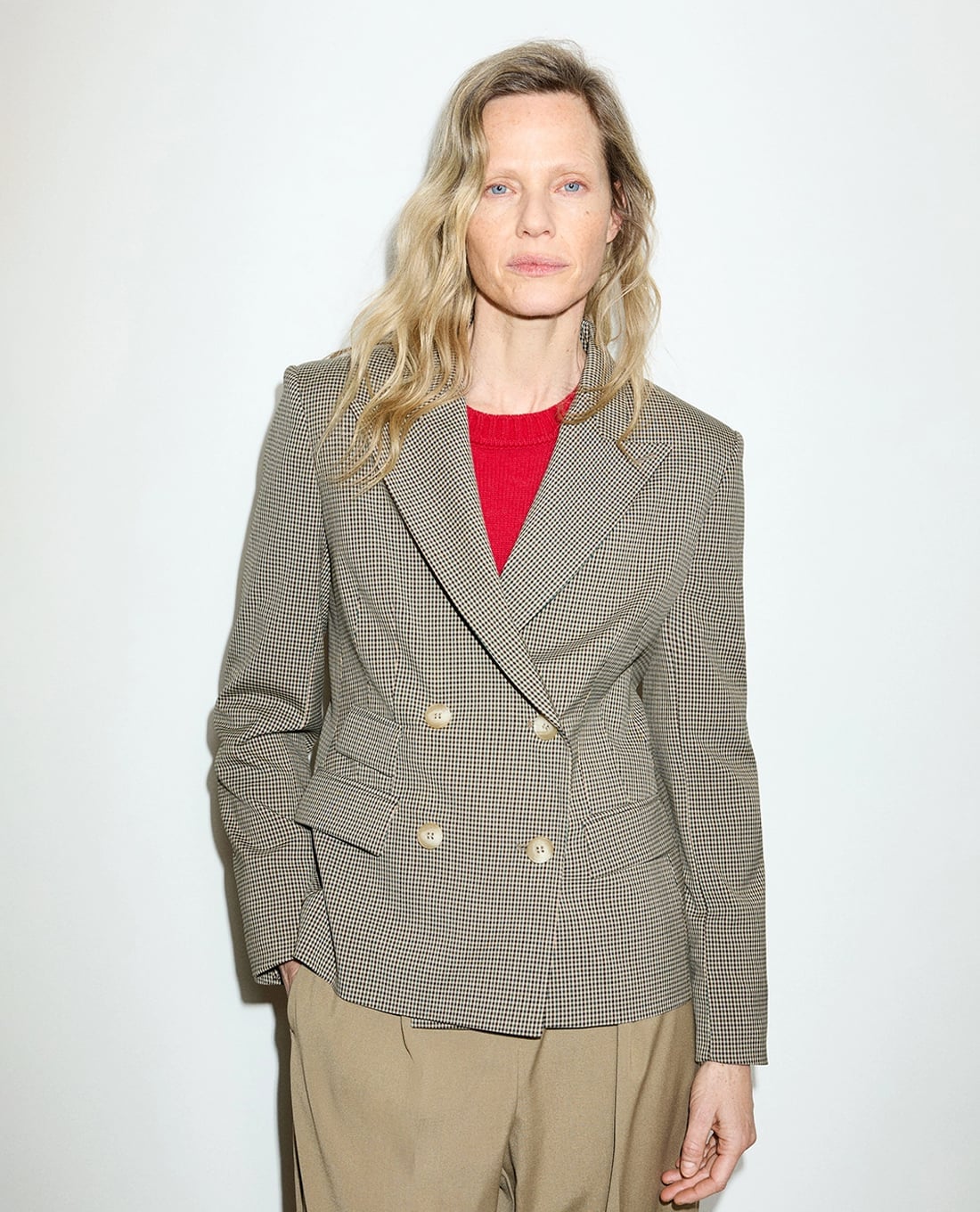 MAX&Co. - Áo khoác blazer nữ hai hàng nút Mcofenice