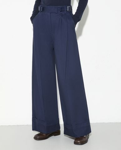  MAX&Co. - Quần nữ ống rộng phối thắt lưng Garonna 