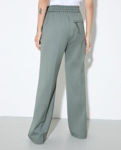  MAX&Co. - Quần nữ ống rộng lưng thun phối dây rút Revere 