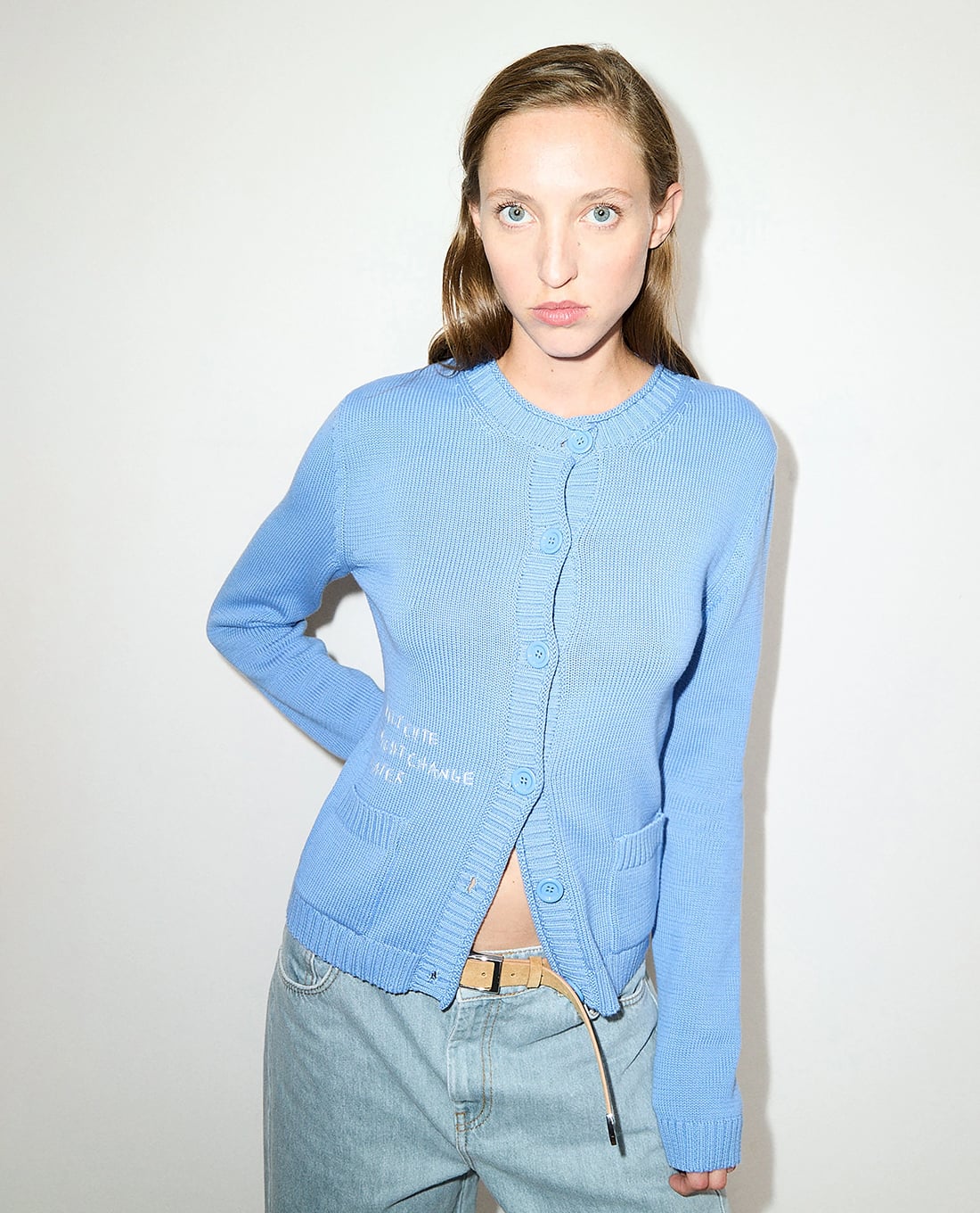 MAX&Co. - Áo khoác cardigan nữ tay dài thêu chữ Mcourlo