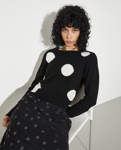  MAX&Co. - Áo dệt kim nữ cổ tròn tay dài Mcosansa 