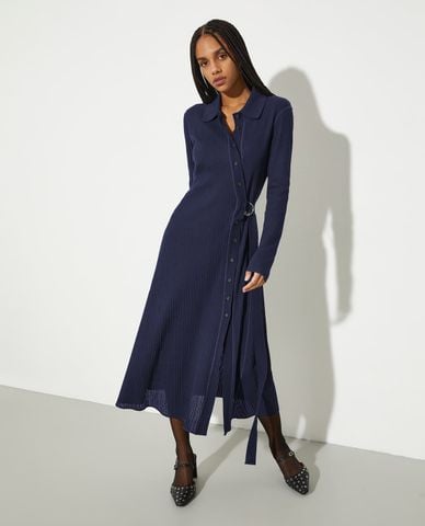  MAX&Co. - Đầm sơ mi midi cổ bẻ tay dài Mcogettito 