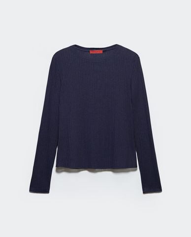  MAX&Co. - Áo dệt kim nữ cổ tròn tay dài Mcotrionfo 