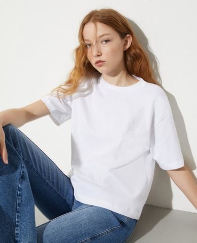  MAX&Co. - Áo thun nữ cổ tròn tay ngắn Mclferiale 