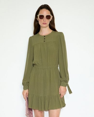  MAX&Co. - Đầm mini cổ tròn tay dài thắt nơ Mcbcosmo 