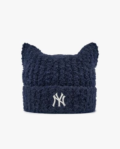  MLB - Nón len unisex tai mèo Plush Meowing 