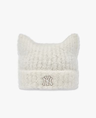  MLB - Nón len unisex tai mèo Plush Meowing 