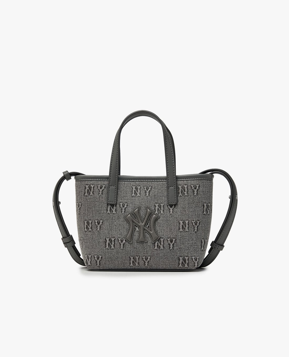 MLB - Túi đeo chéo nữ Classic Monogram Denim Embossed Mini