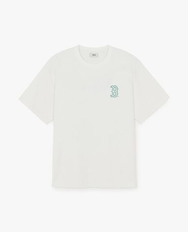  MLB - Áo thun unisex cổ tròn tay ngắn hiện đại 