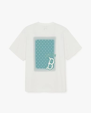  MLB - Áo thun unisex cổ tròn tay ngắn hiện đại 