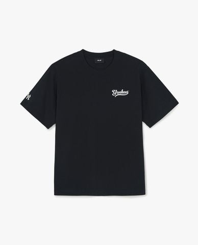  MLB - Áo thun unisex cổ tròn tay ngắn Basic 