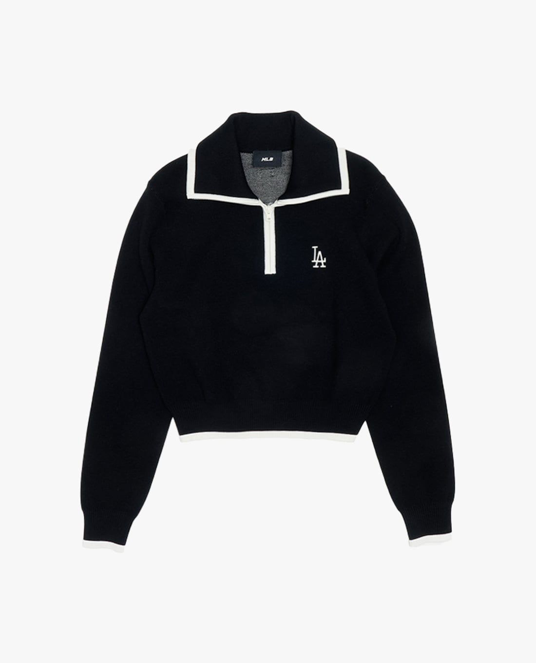 MLB - Áo polo nữ cổ bẻ tay dài phối logo Varsity