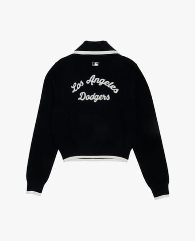  MLB - Áo polo nữ cổ bẻ tay dài phối logo Varsity 