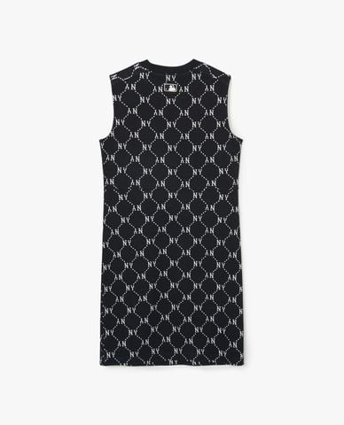  MLB - Đầm sát nách mini họa tiết monogram 