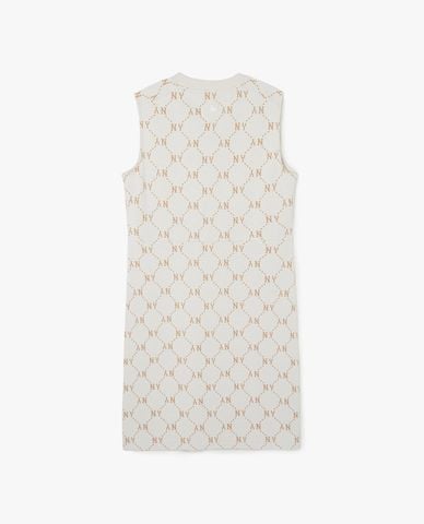  MLB - Đầm sát nách mini họa tiết monogram 