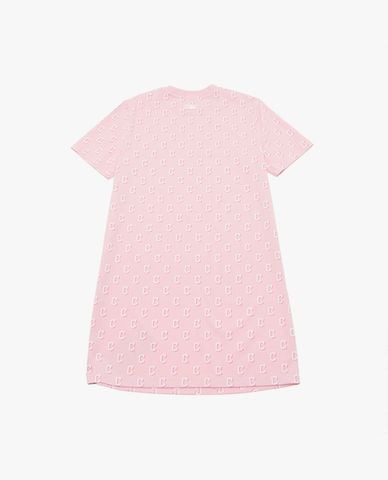  MLB - Đầm mini cổ tròn tay ngắn Classic Monogram 