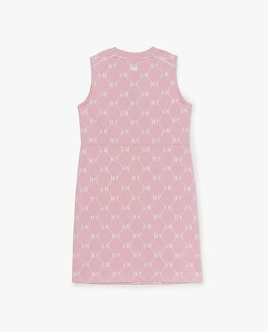  MLB - Đầm sát nách mini cổ tròn họa tiết monogram 