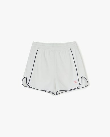  MLB - Quần short nữ ống rộng phối viền 