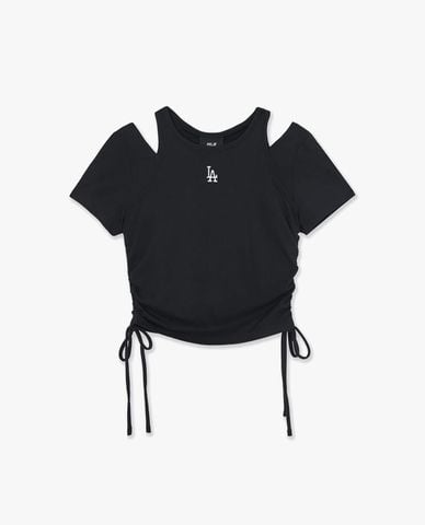  MLB - Áo croptop nữ cut out Baseball Team Small Logo 