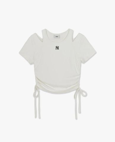  MLB - Áo croptop nữ cut out Baseball Team Small Logo 